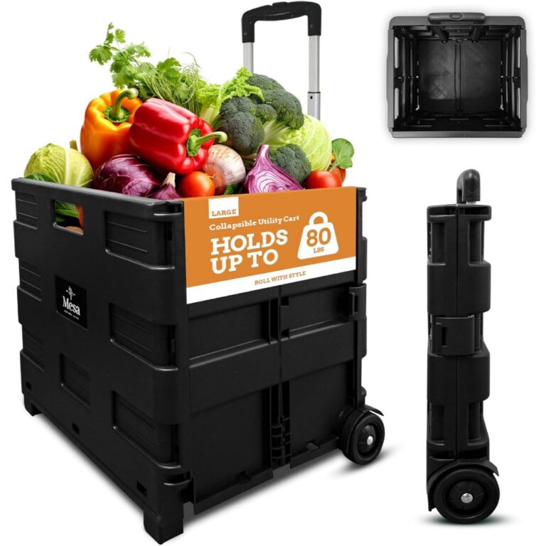 Carrinho Dobrável Multiuso Portátil Vira Maleta 