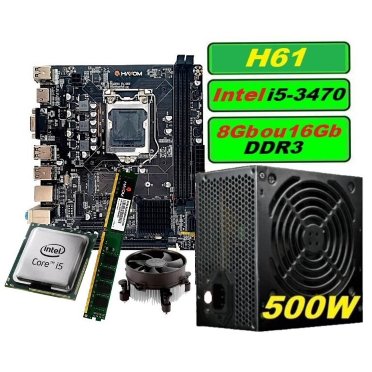 Kit UPGrade Fonte 500W i5-3470 Memória 8GB ou 16G