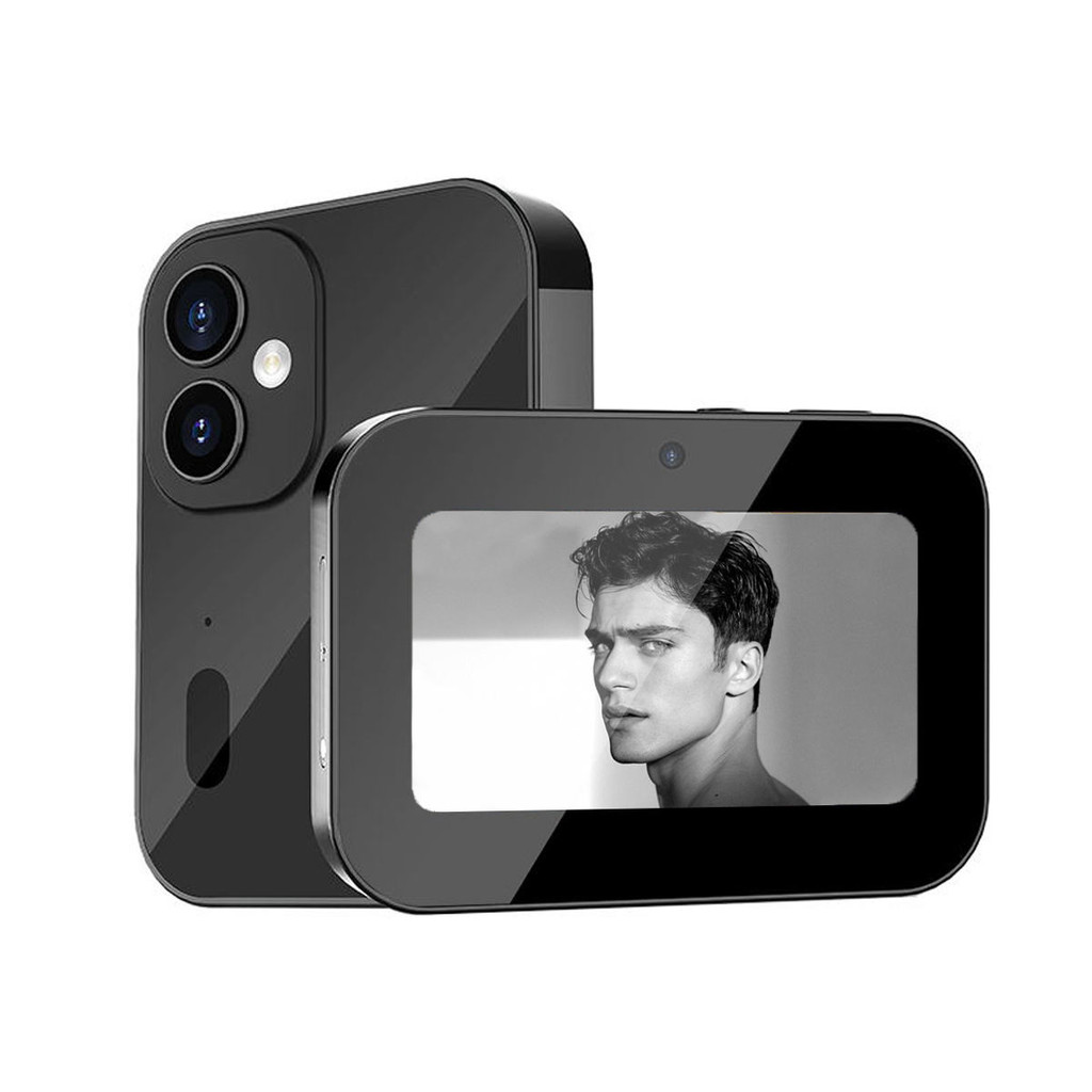 Câmera Digital 64MP,4K,Display Colorido Camera Frontal e Traseira,Compacta e Portátil Cartão de memó