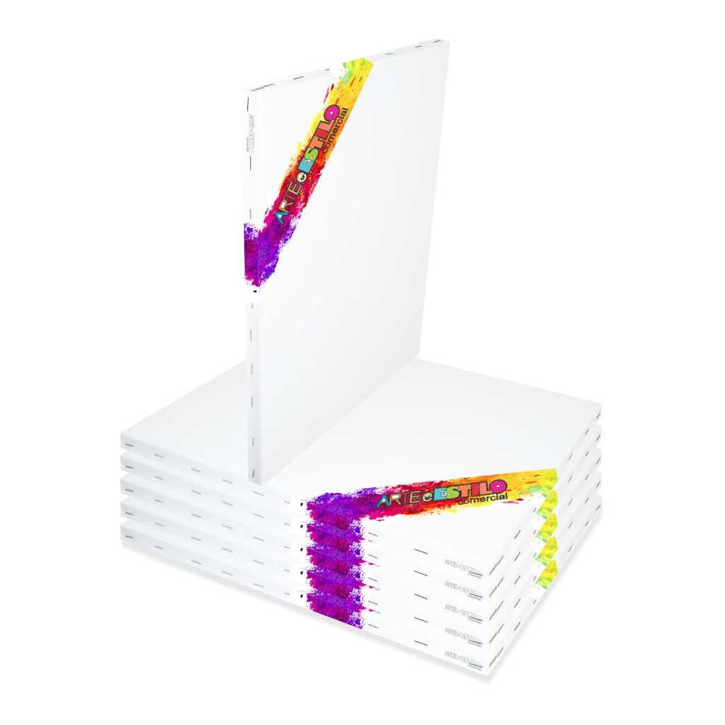 Kit 06 Telas De Pintura 30×40 Prontas Para Uso 100% Algodão