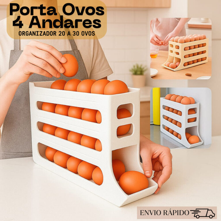 Porta Ovos 4 Andares Rolante em Plástico para Gel