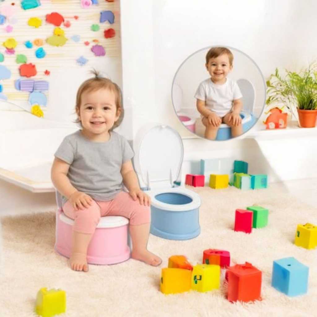 Mini Assento Sanitário Infantil Troninho Penico para Menina e Menino Mini Privada com Tampa