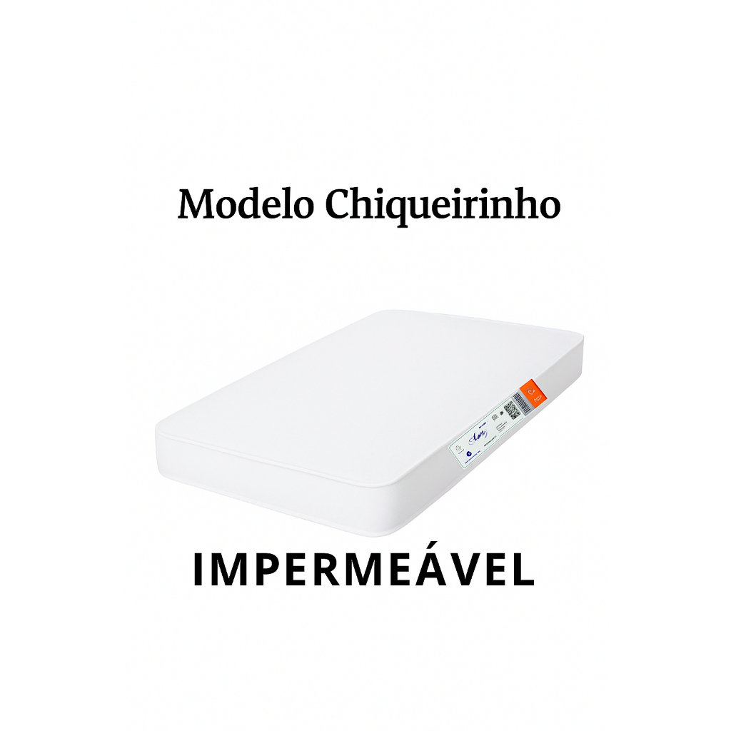 Colchão de Berço Chiqueirinho Moisés Desmontável 100x70x10cm Impermeável Espuma D18 Linoflex Baby