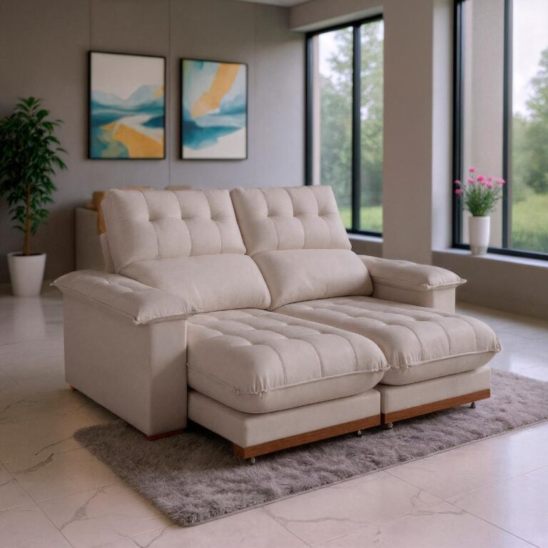 Sofá 2 Lugares 2,00m Retrátil e Reclinável Mila