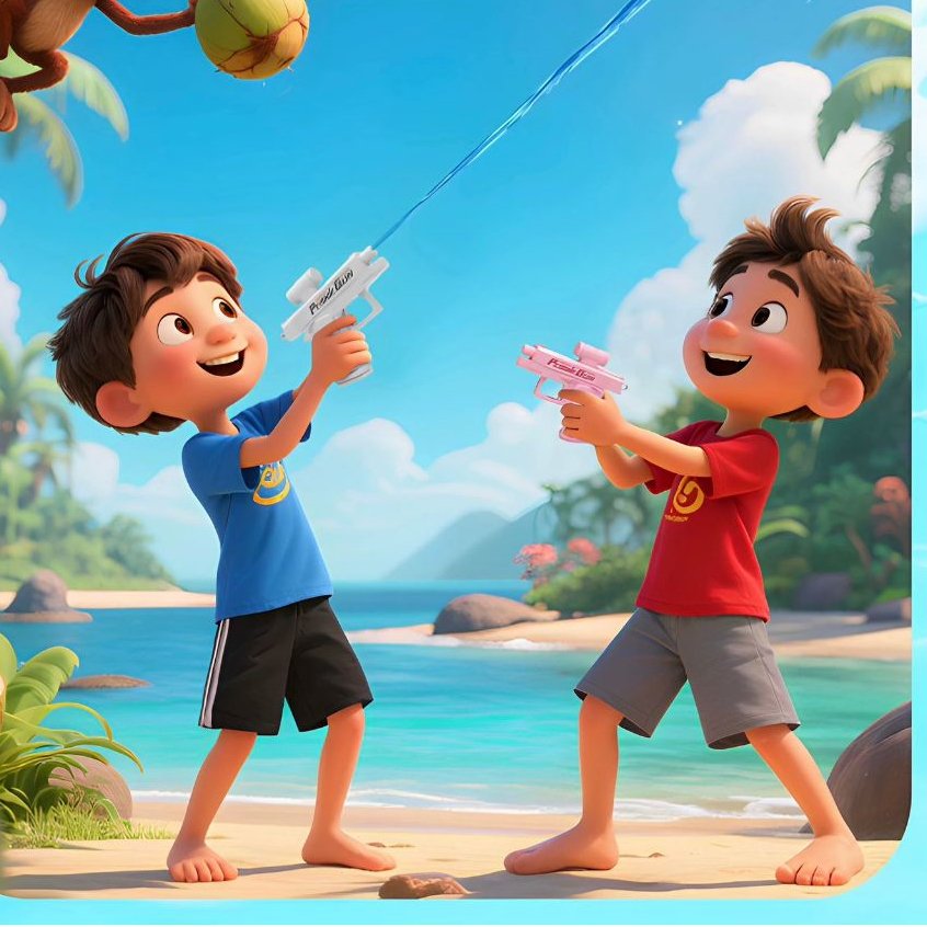 Brinquedo de Água que Joga pra Frente e pra Trás  Branca DiversãoemDobro