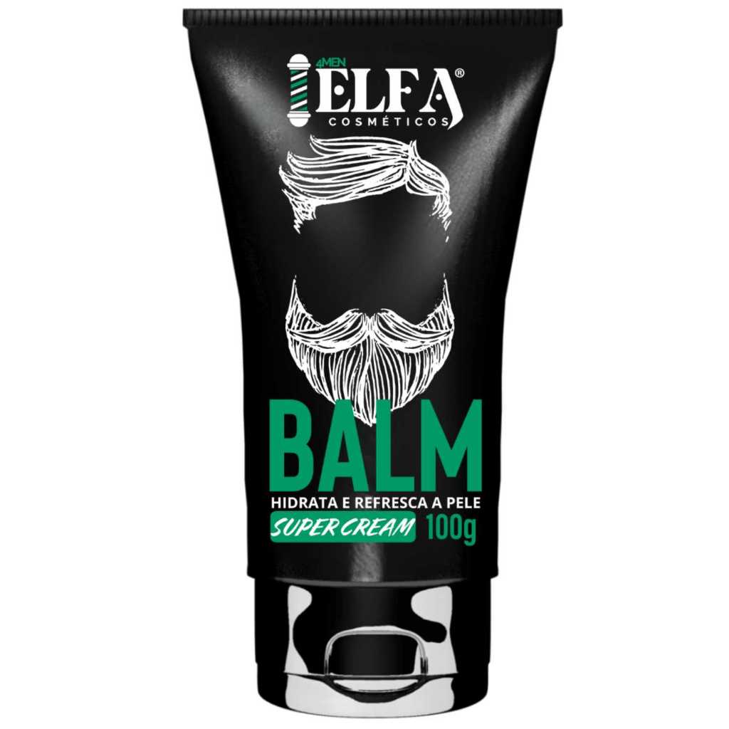 Balm Hidratante para Barba 100g –  Anti frizz – Elfa 4Man