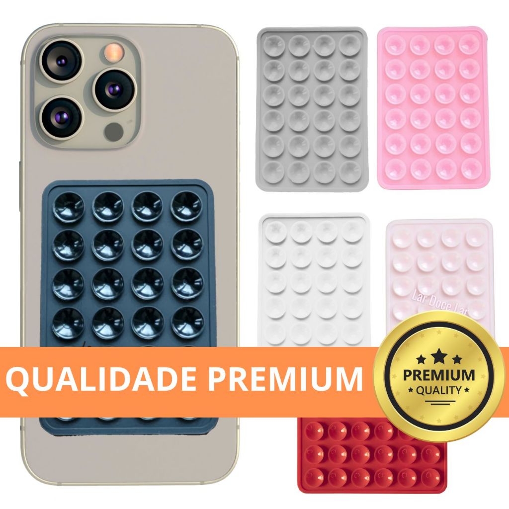 Suporte Adesivo de Celular Ventosa de Sucção Premium, KIT até 3 pcs  – Envio Rápido
