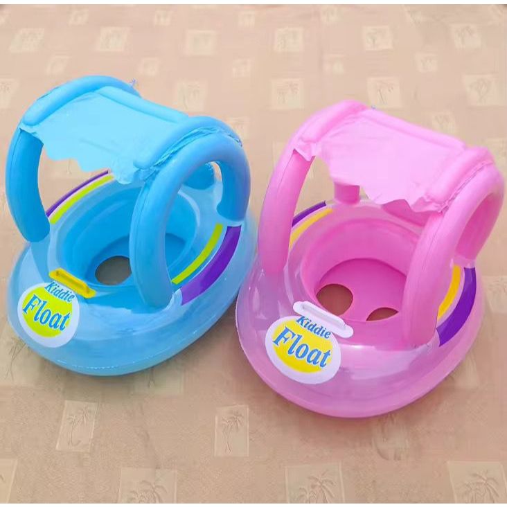 Boia bote coberto infantil inflável piscina boia 