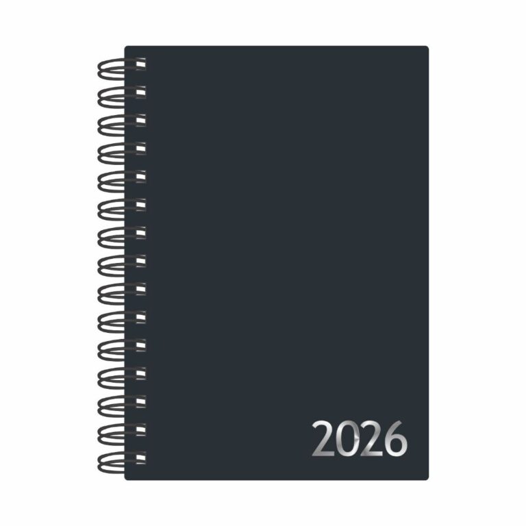 Mini Agenda Diária 2026 Anual Espiral Pequena Com