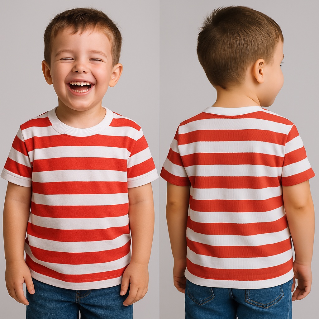 Camisa Listrada Infantil  Conforto e Estilo para Meninos Modernos