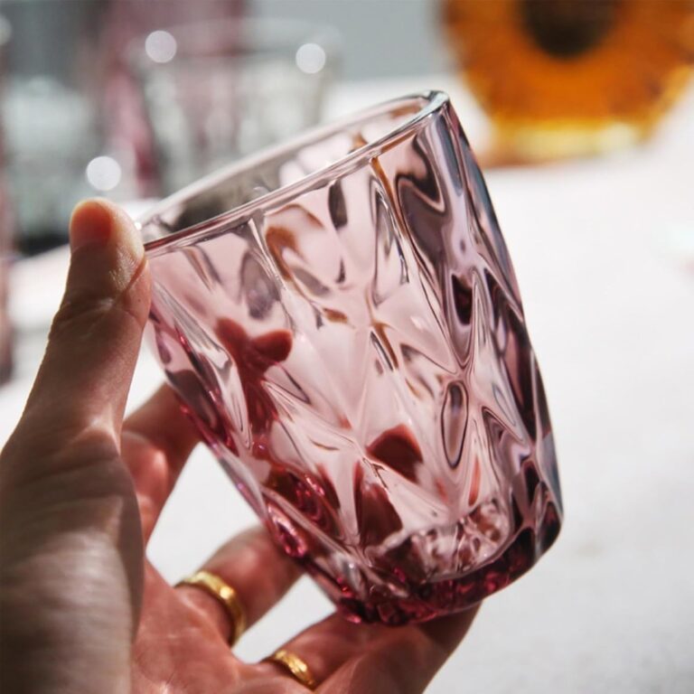 Conjunto de 6 copos de diamante copos de vidro vin