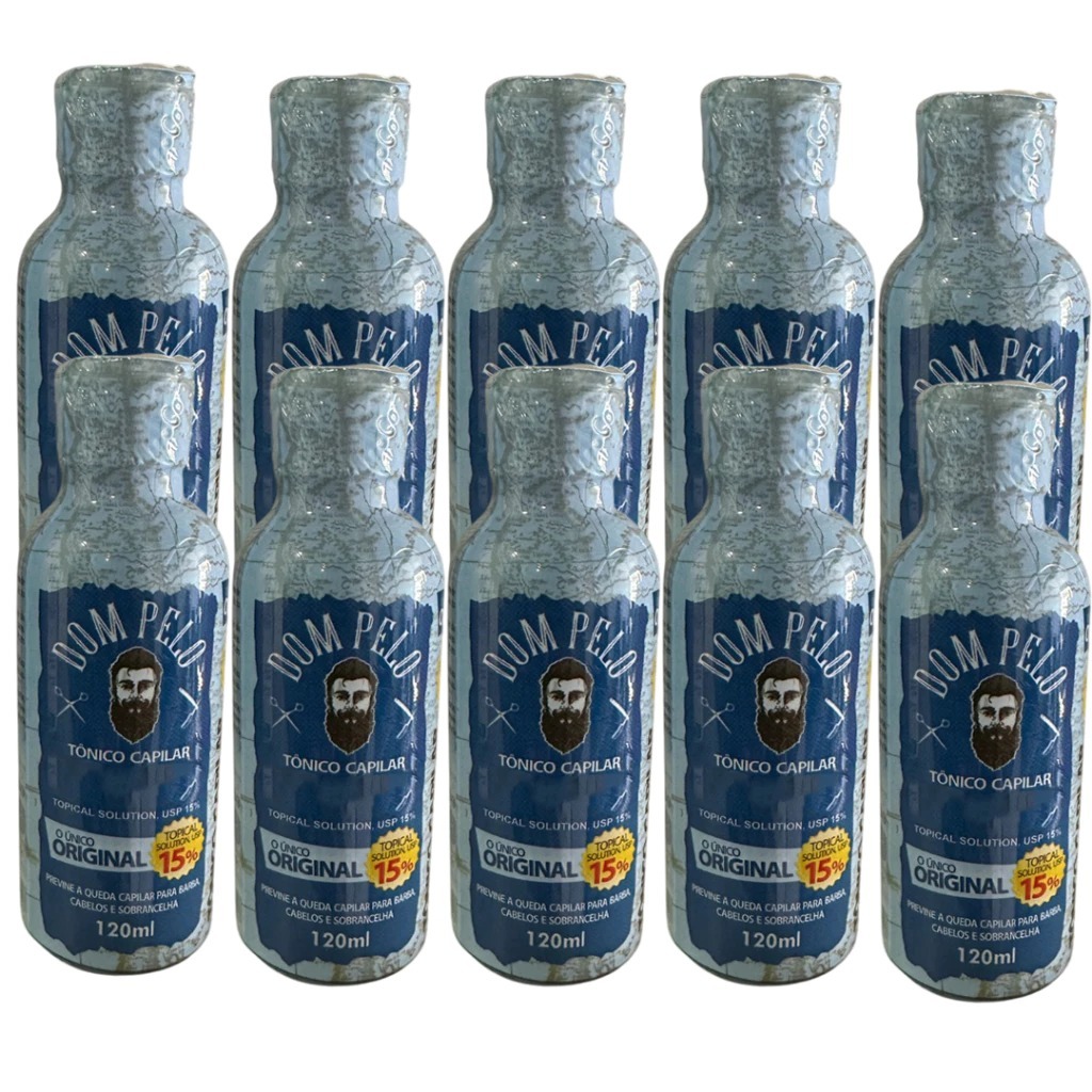 Kit 10 Dom 120 ml – Reduz Fios Brancos – Pronta Entrega, Envio Imediato