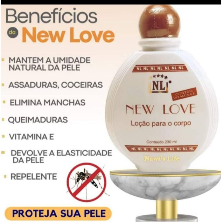 New Love loção para o Corpo. Hidratação é res
