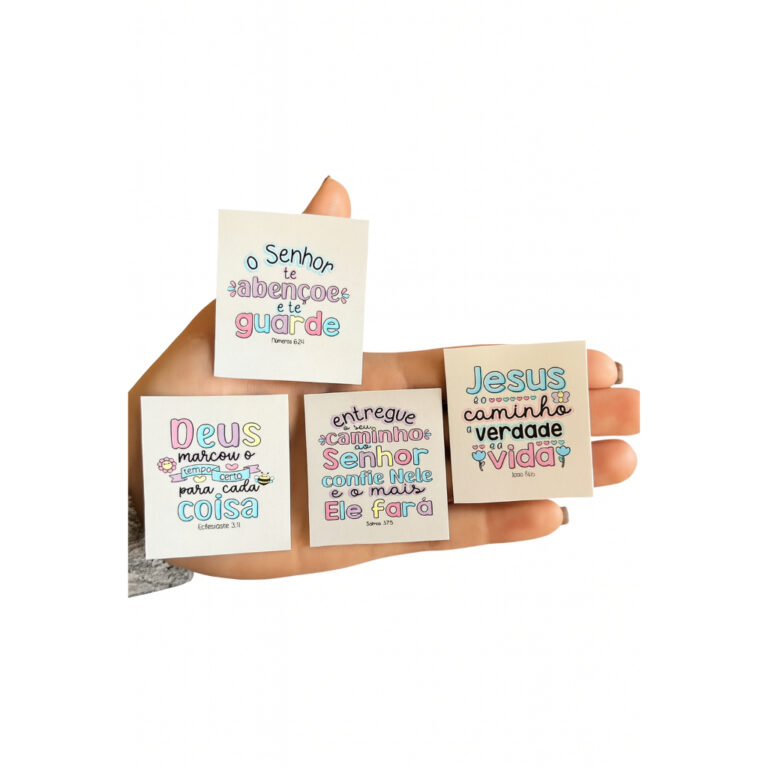 Mini Cartão Frases Versículos Bíblicos Bíblia 
