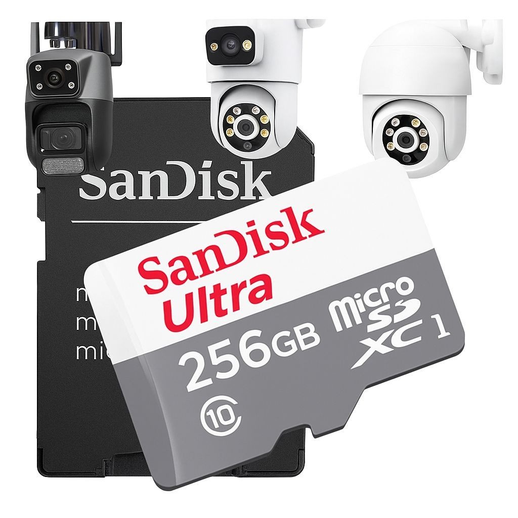 Cartão de Memória – MicroSD SDK 128GB e 256GB Classe 10 Ultra: Câmeras de Segurança, Celulares.
