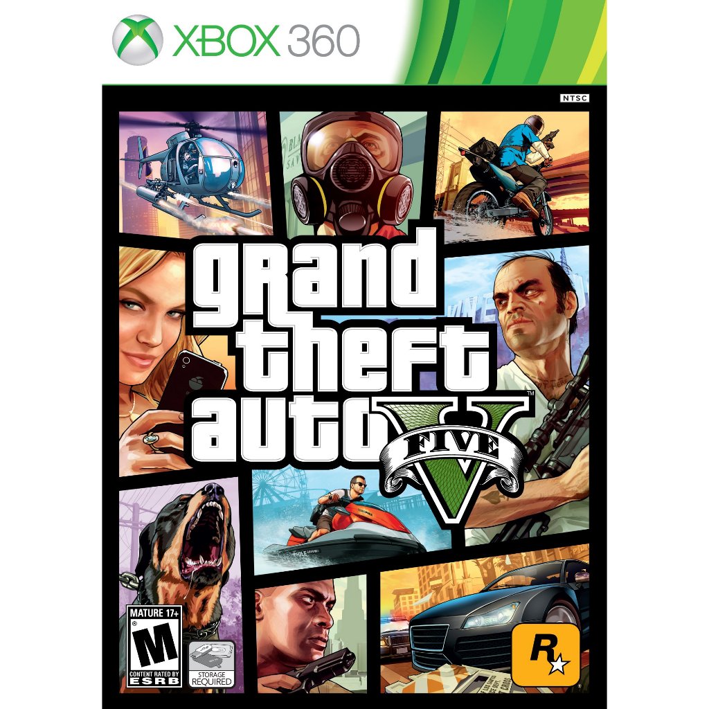 Grand Theft Auto V Gta 5 Xbox 360 Desbloqueado/Destravado – 2 Discos