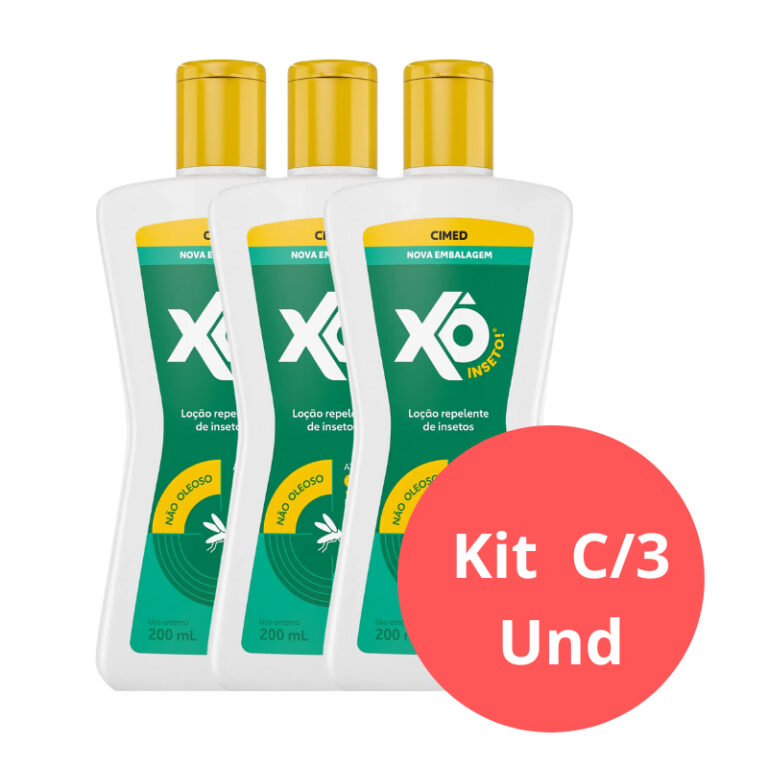 KIT REPELENTE C/3 XO CIMED INSETO LOCAO 200 ML 3 U