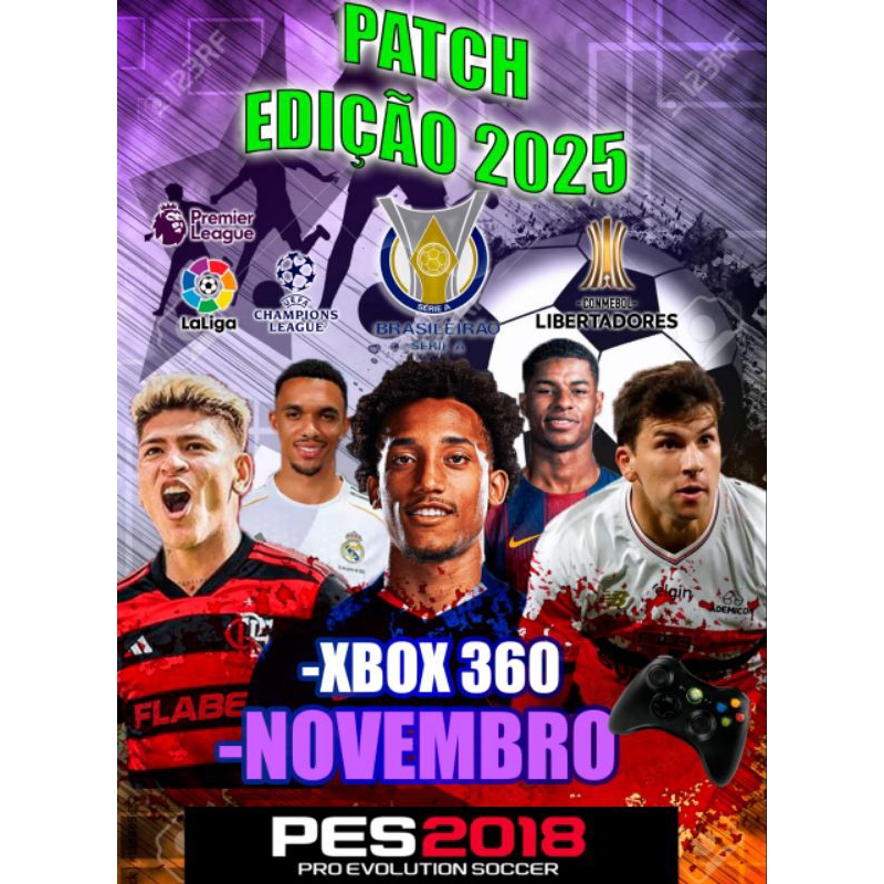 Patch atualizado pro Pes 18 Xbox 360 – Versão 2025