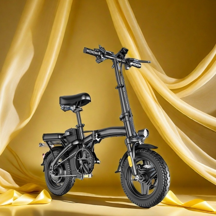 Bicicleta elétrica dobrável para adultos NUDA, pedal tripulado, compras ao ar livre, viagem