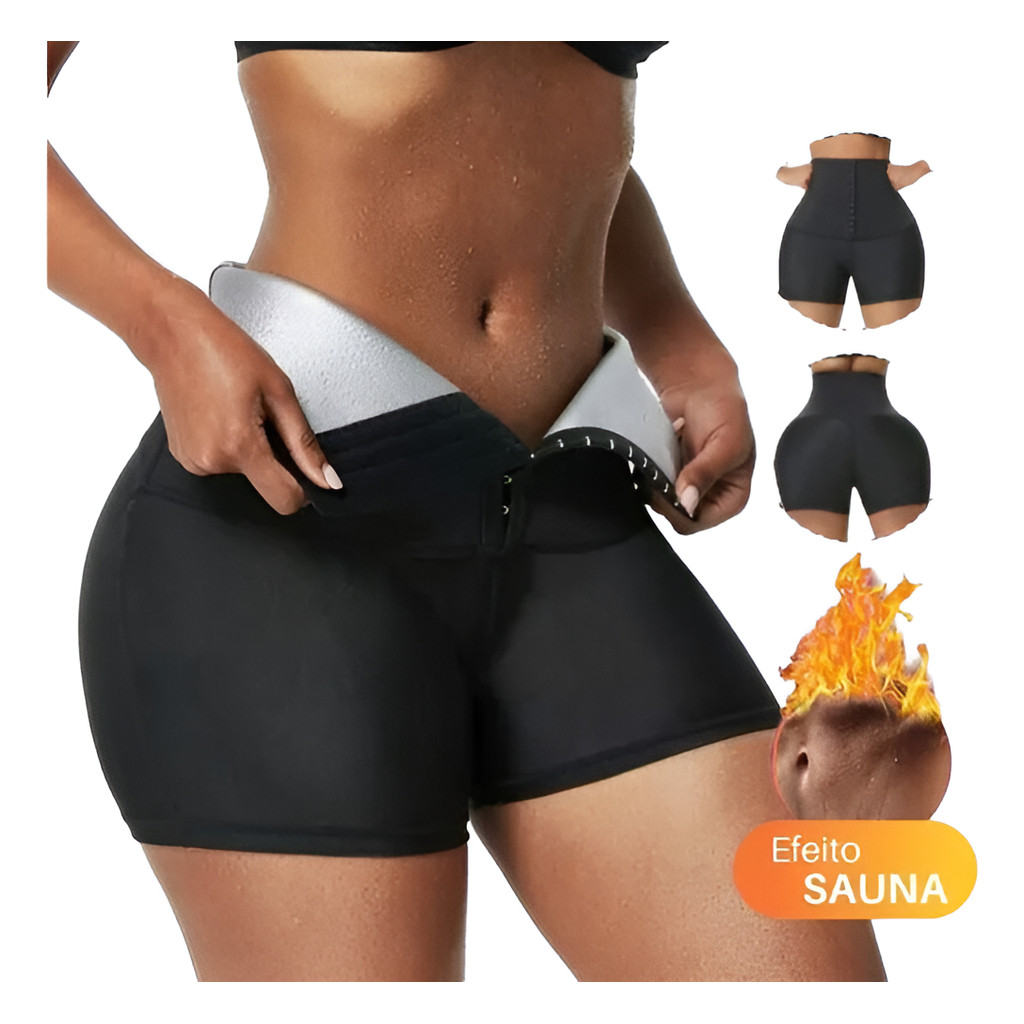 Shorts Modelador efeito sauna e Queima de Gordura sweating storm  S/M, L/XL, XXL/3XL. P.HQ