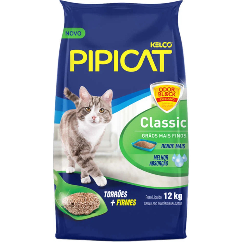 Pipicat Areia Sanitária Classic 12kg