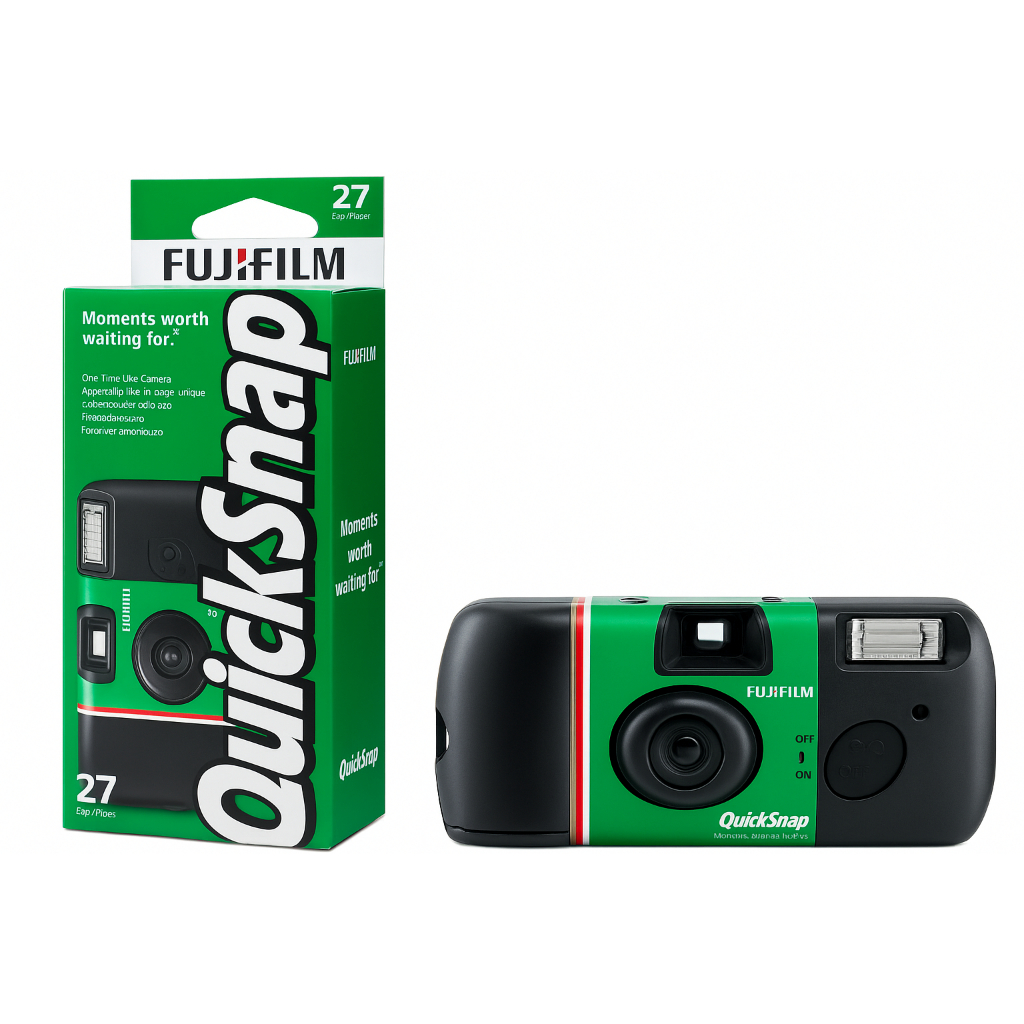 Câmera Analógica Fujifilm QuickSnap 27 Fotos Pronta para Uso  Filme Embutido (Uso único)