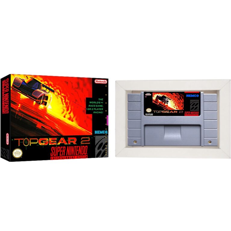 Top Gear 2 Cartucho de Super Nintendo com Caixa e 
