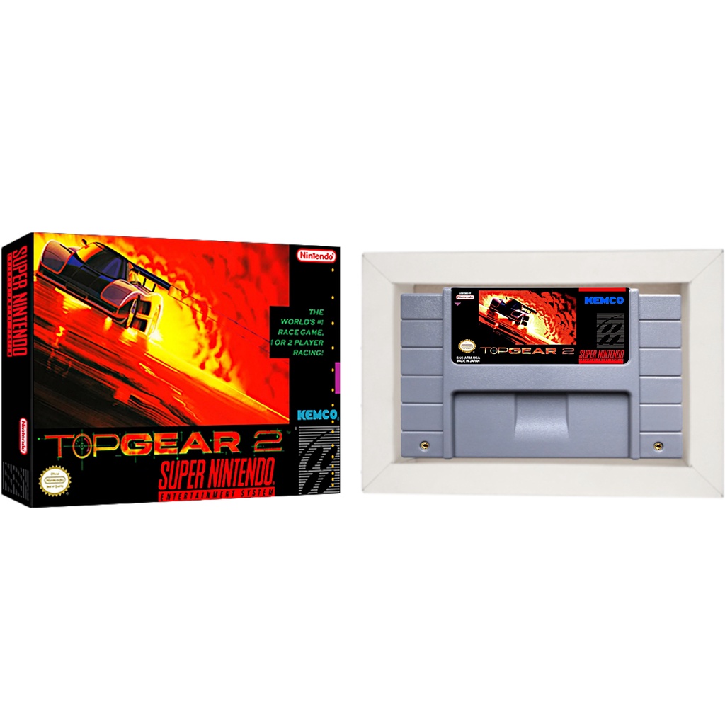 Top Gear 2 Cartucho de Super Nintendo com Caixa e Berço snes