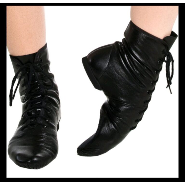 Bota jazz com Cadarço em couro