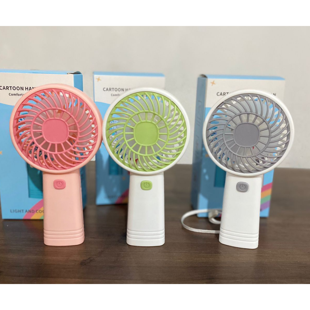 Mini Ventilador Portátil Recarregável de Mão Mesa USB