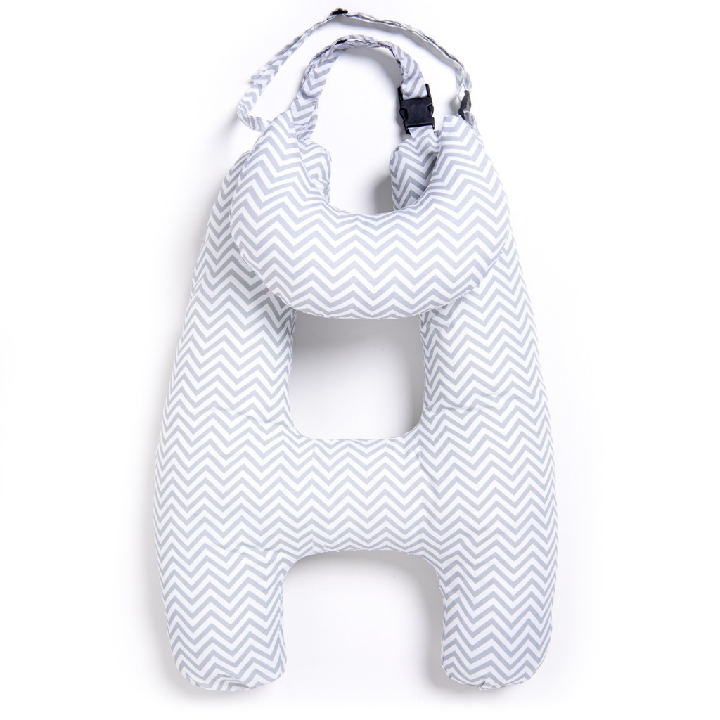 TRAVESSEIRO PARA VIAGEM H COM ALMOFADA PARA PESCOÇO FIBRA SILICONADA