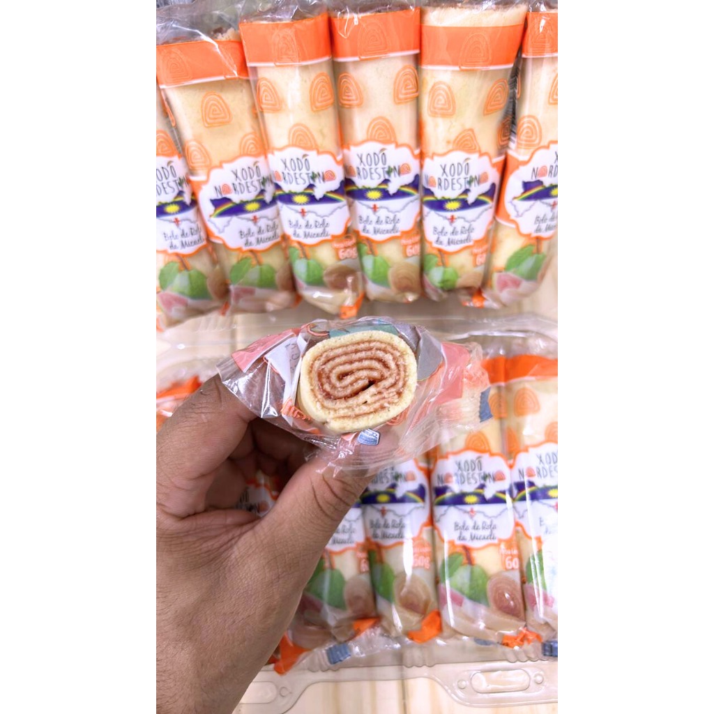 Bolo de Rolo de Goiaba – 60g (caixa com 20 unidades)