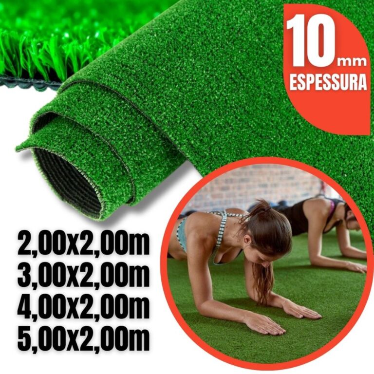 Grama Sintética Decorativa Artificial 2,00 A 5,00