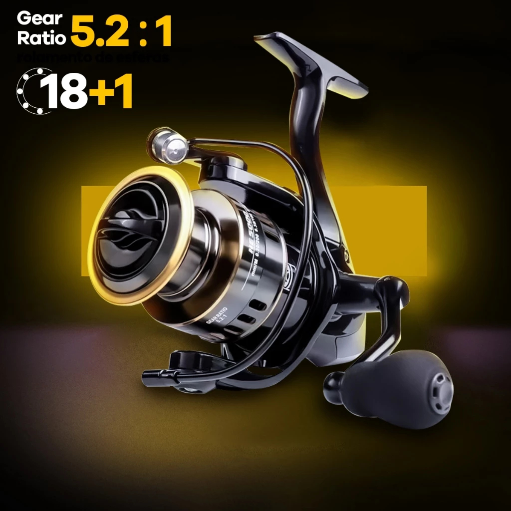 90kg Maximum Carretel De Pesca De Resistência 18 1BB 5 : 2 1Metal Isca Mão Esquerda Para A Direita