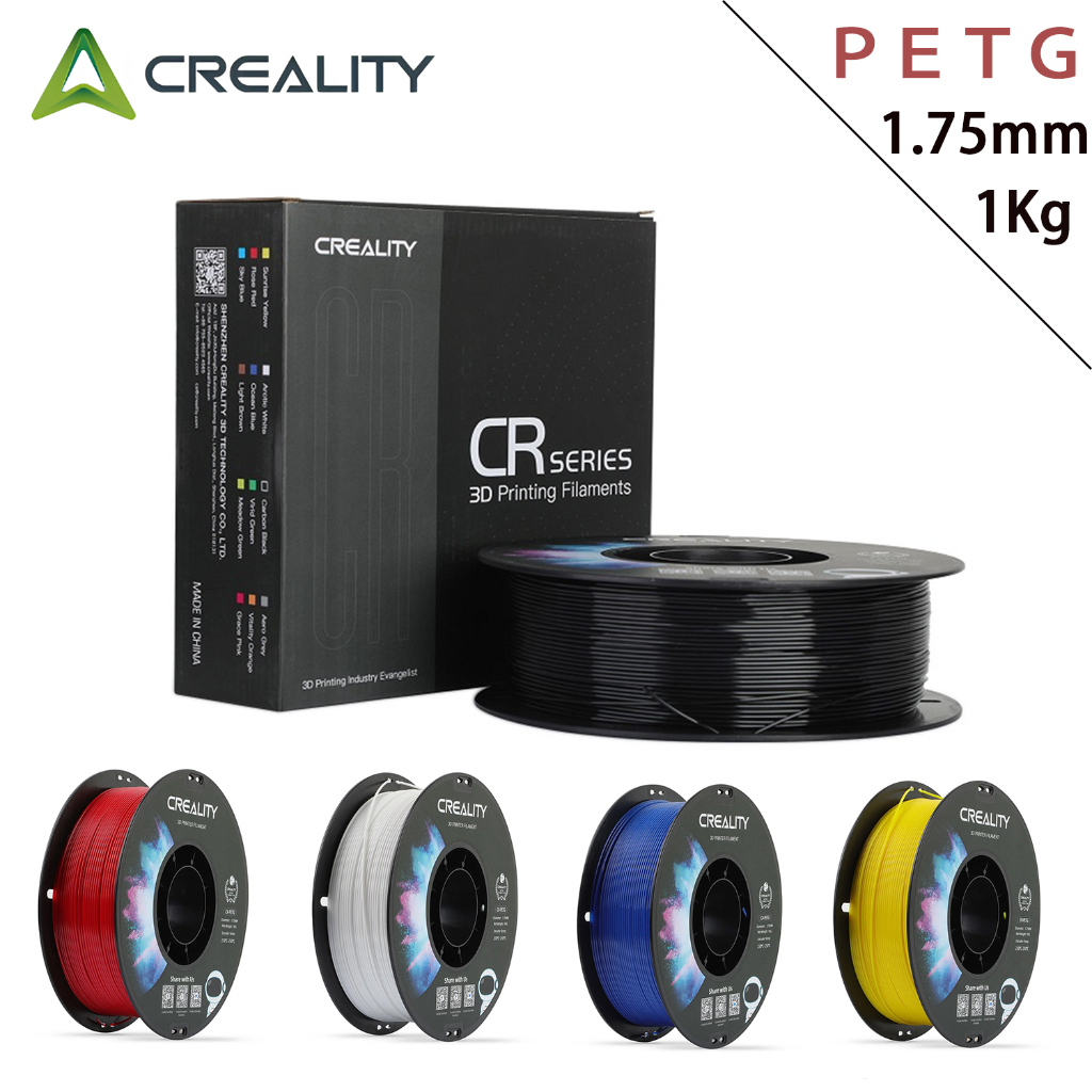 Creality CR-PETG Filamento Impressora 3D / 1.75MM / 1KG Cores ricas Materiais de alta qualidade
