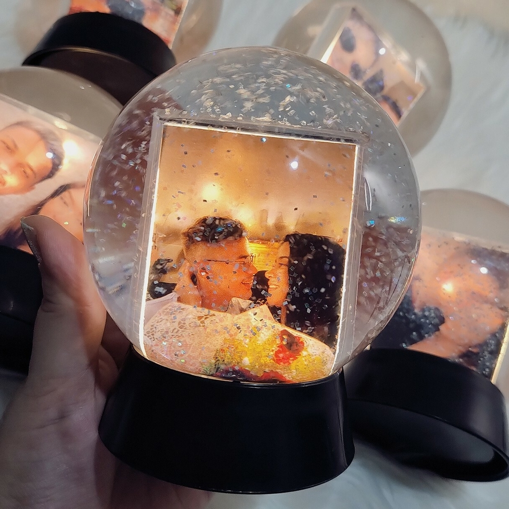 Globo de Neve Personalizado Com sua Foto Um Toque Mágico Para Quem Você Ama – Presente Perfeito Uma