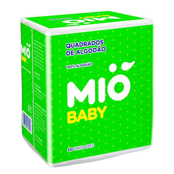 Algodão Mió Baby Quadrado 50 Unidades