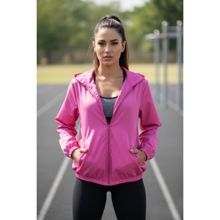 Cortavento Feminina Tactel com Bolsos Laterais e C