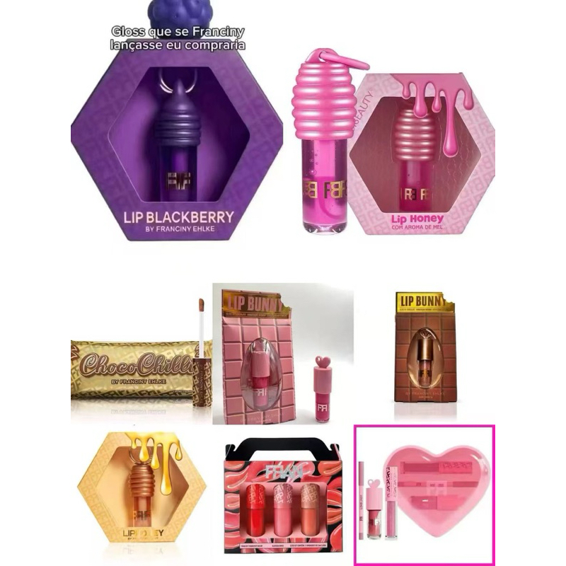 Franciny Ehlke Love Gloss Labial e Lápis Labial Lip Pensado para Realça Sua Beleza Com Atitude