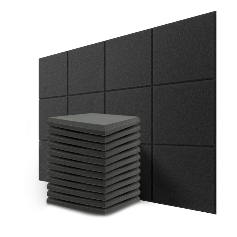 Kit 10 Placas Espumas Acústicas Lisas 30x30cm Esp