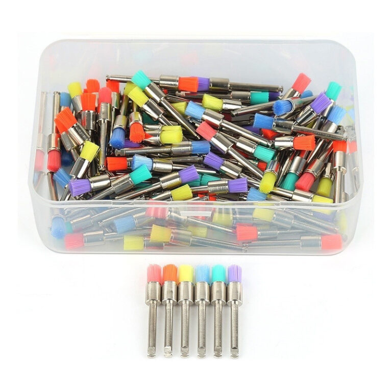 100 Pcs Escovas De Robson Odontológica Brancas Ou