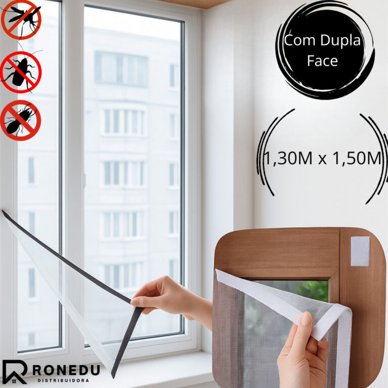 Kit 1,2,3,4 Tela Mosquiteiro 1,30m x 1,50m com Dup
