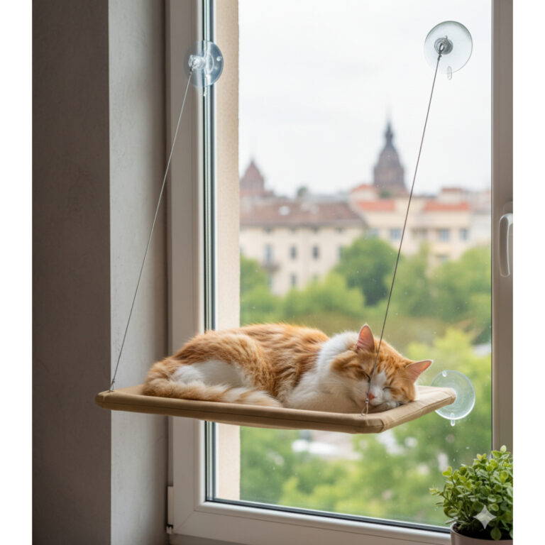Cama Gato Pet Suspensa Janela Ventosa Reforçada R