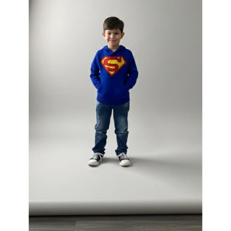 Blusa de Tricot Infantil Personagem Super Homem Ma