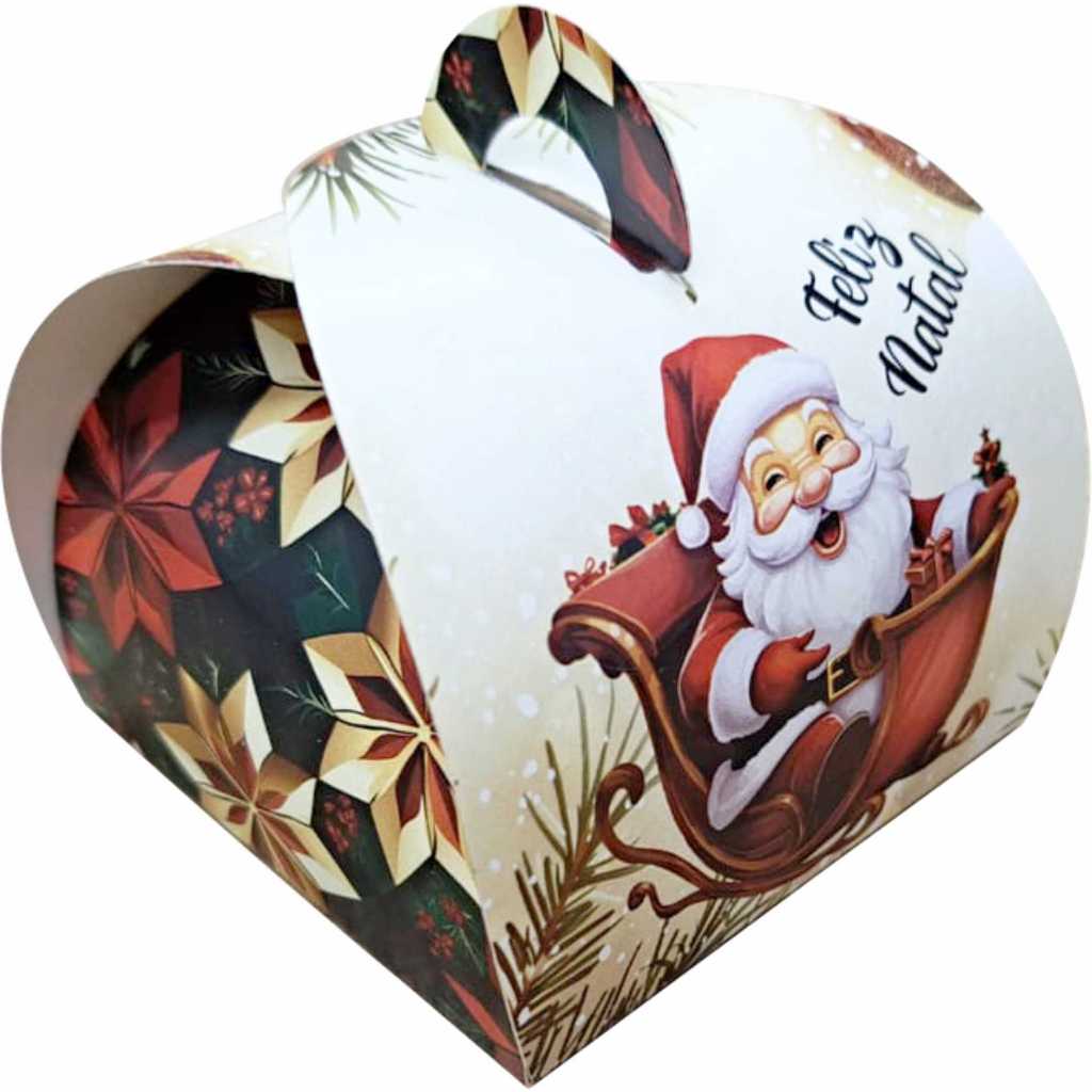 100 Peças – Embalagem lembrancinhas / Doces finos – Natal encantado