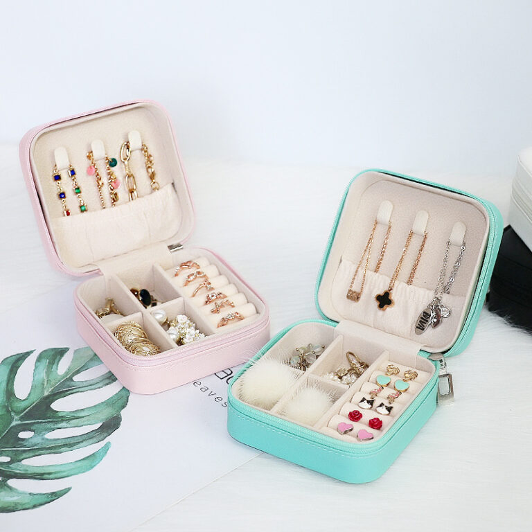 6/10 Peças Porta Joia De Bolsa Para Viagem Portá