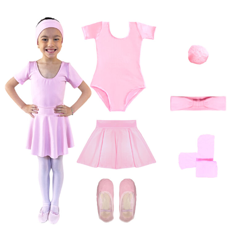 Kit Ballet Infantil 6 Itens Uniforme Roupa De Bal�