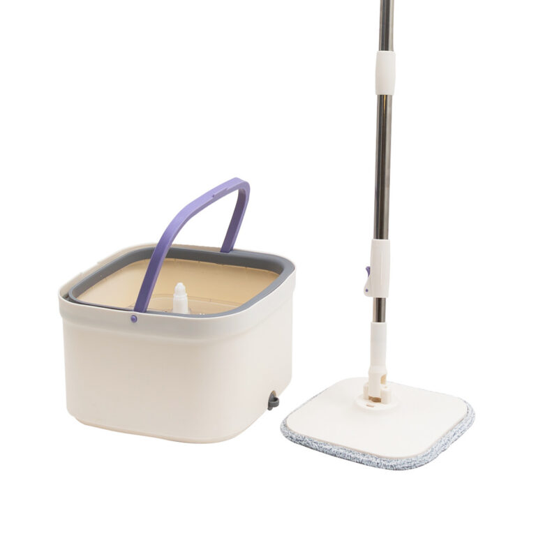 mop giratorio duas aguas com balde e esfregão 