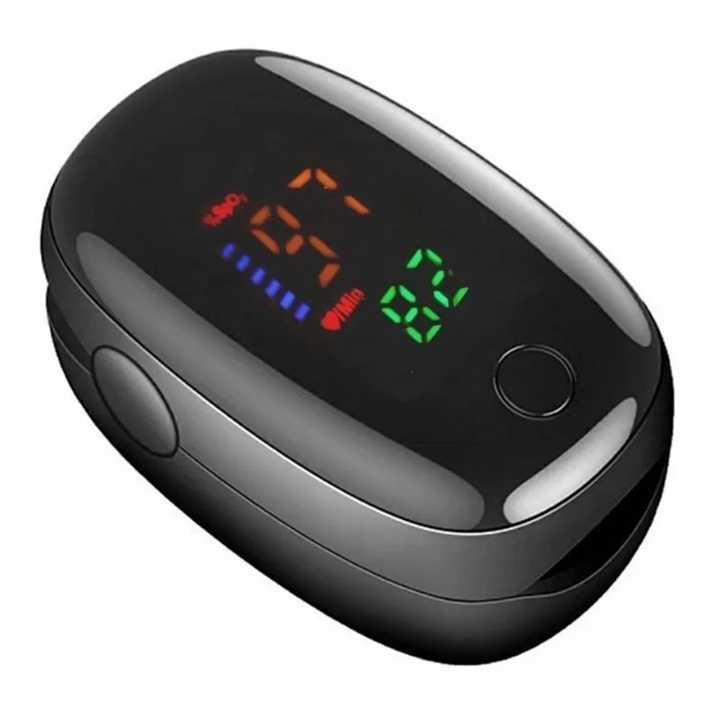 Oxímetro de Dedo de Pulso Digital Batimento Cardíaco Monitor de Frequência  (Upgrade de qualidade