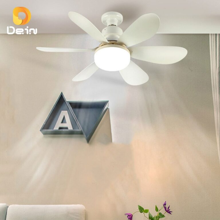 Ventilador de Teto 80W LED Lâmpada Controle Remot